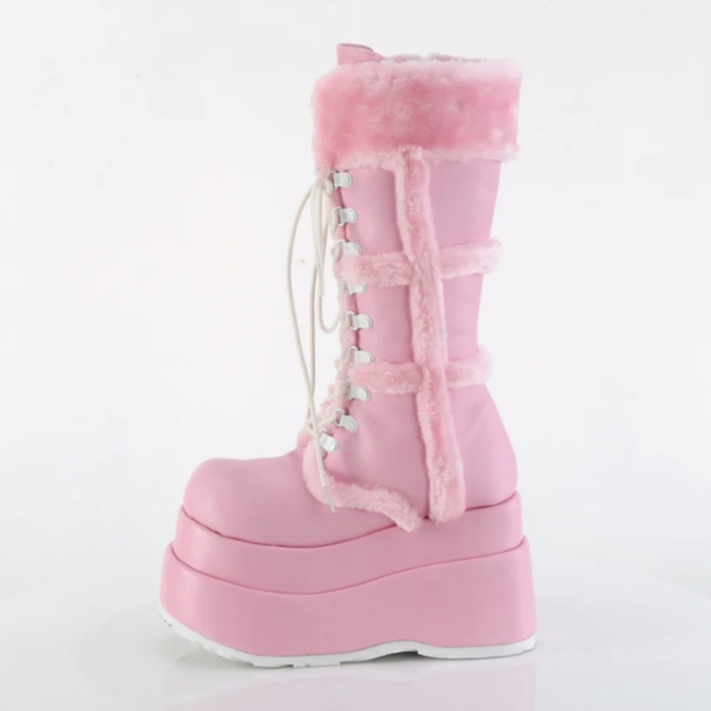 bear-202 baby pink demonia platform boots